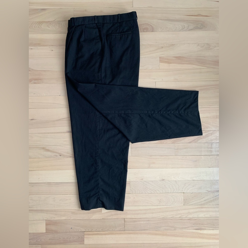 OSCAR DE LA RENTA - Black Cropped Oversized Pants